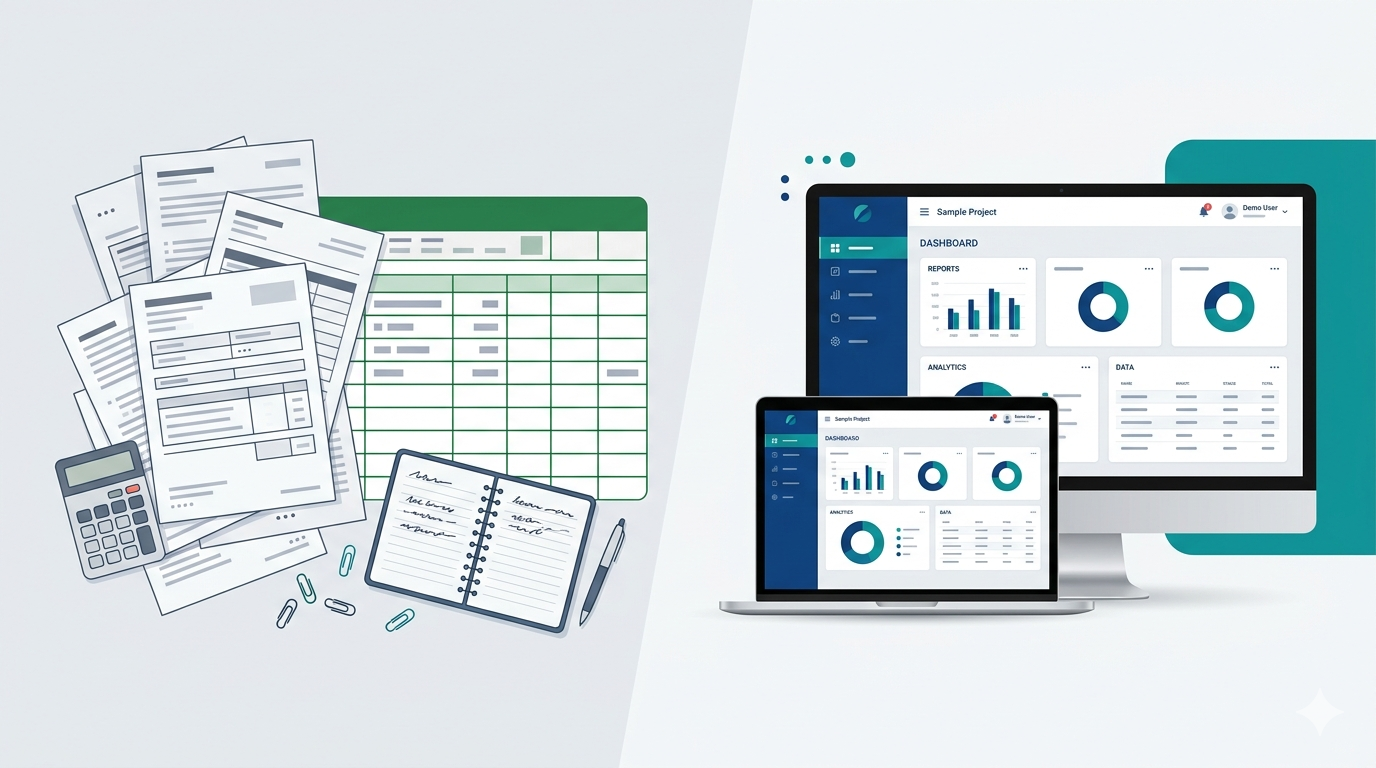 Custom software versus Excel spreadsheets and manual business processes - comparison guide for Indian businesses
