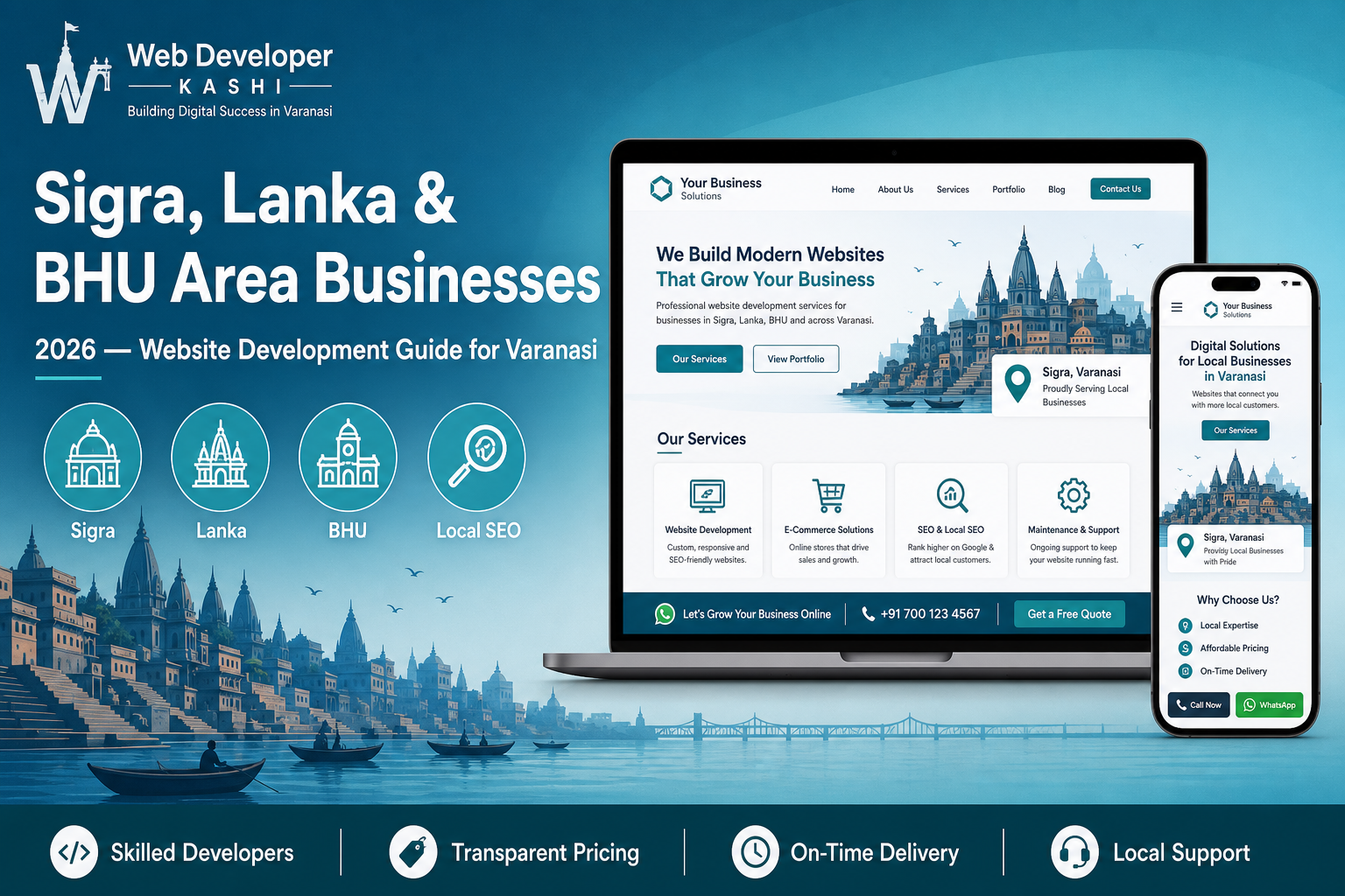 Website developer Sigra Varanasi Lanka BHU area business website development guide 2026 Web Developer Kashi