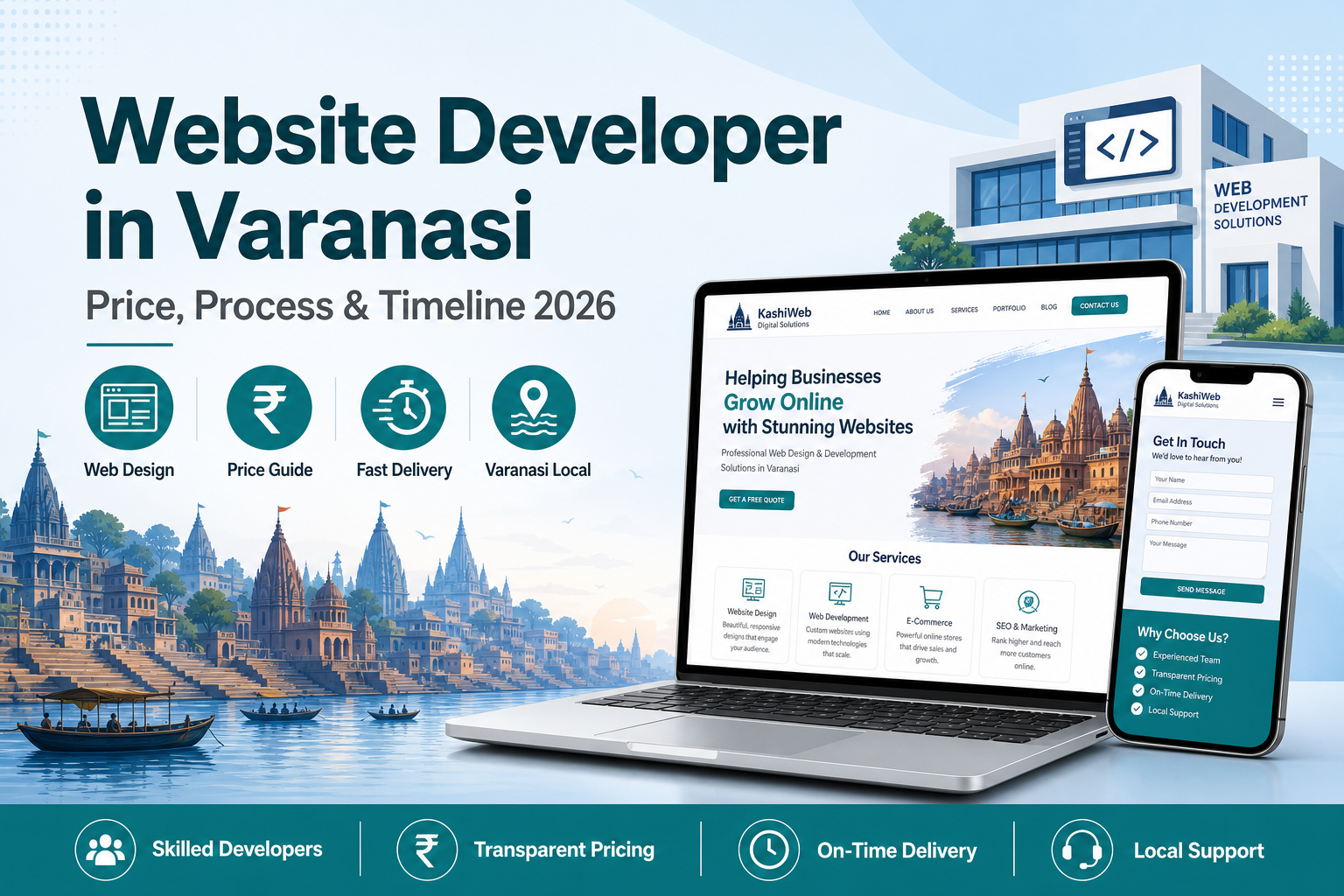 Website developer in Varanasi price process timeline guide 2026