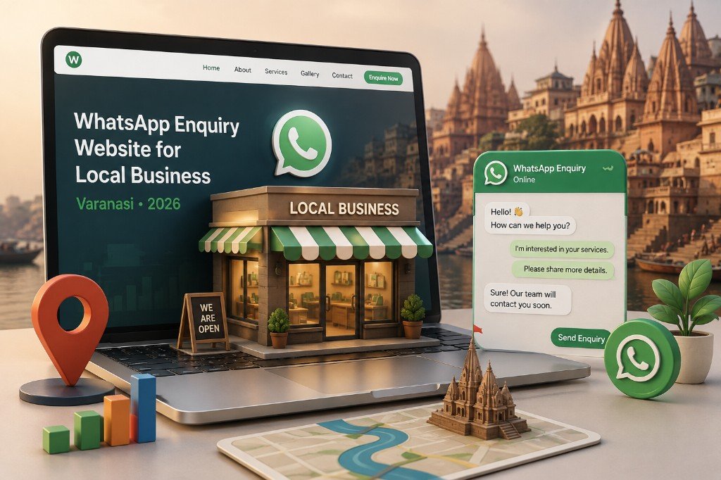 WhatsApp enquiry website for local businesses in Varanasi — click to chat lead generation guide 2026