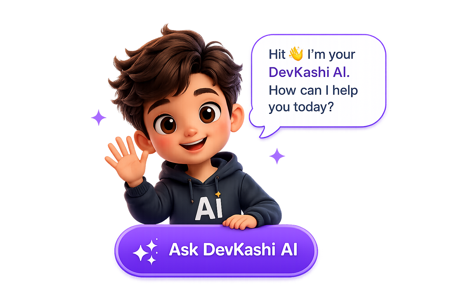 DevKashi AI assistant — chat with Web Developer Kashi