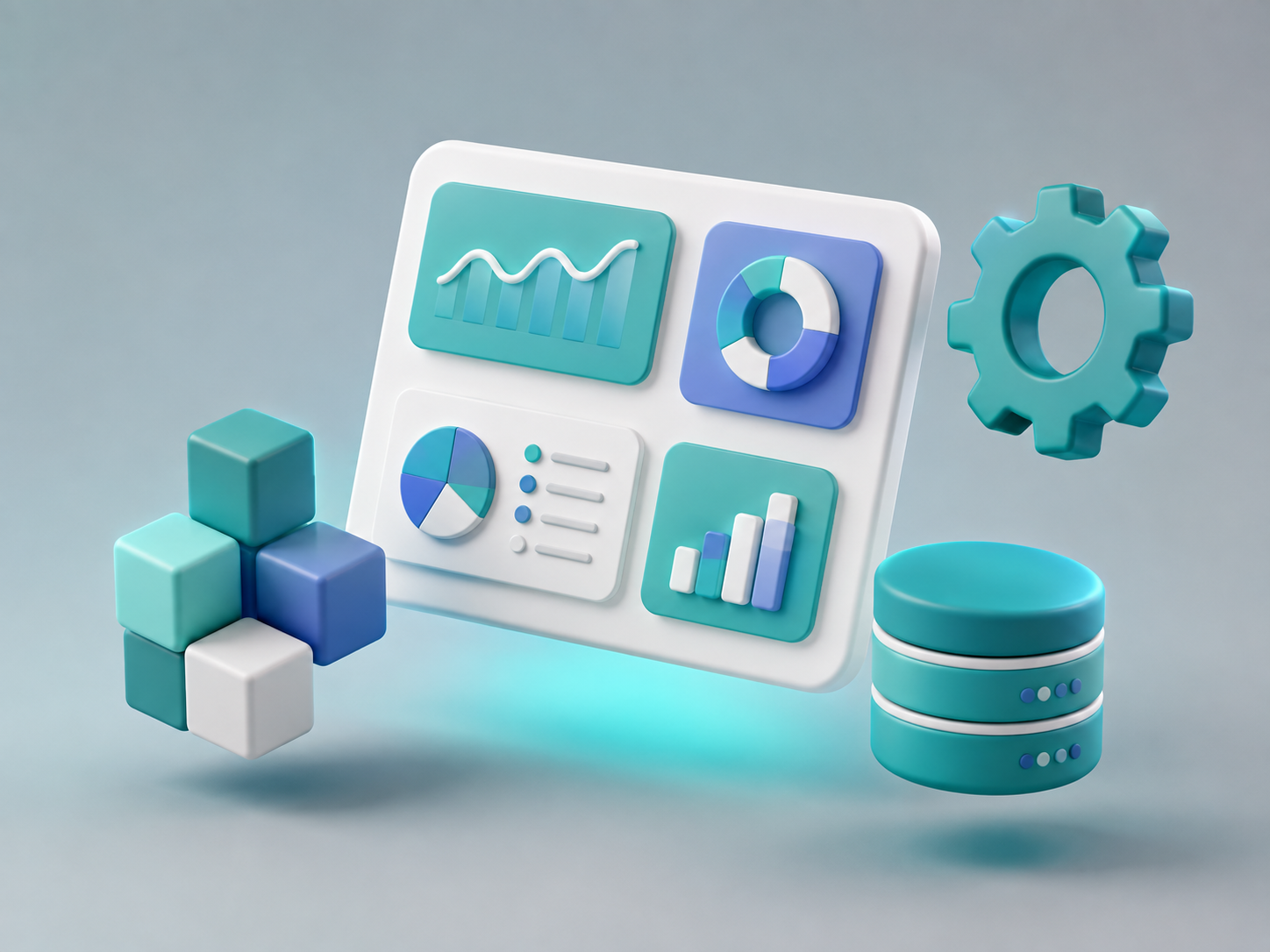Custom software — 3D illustration