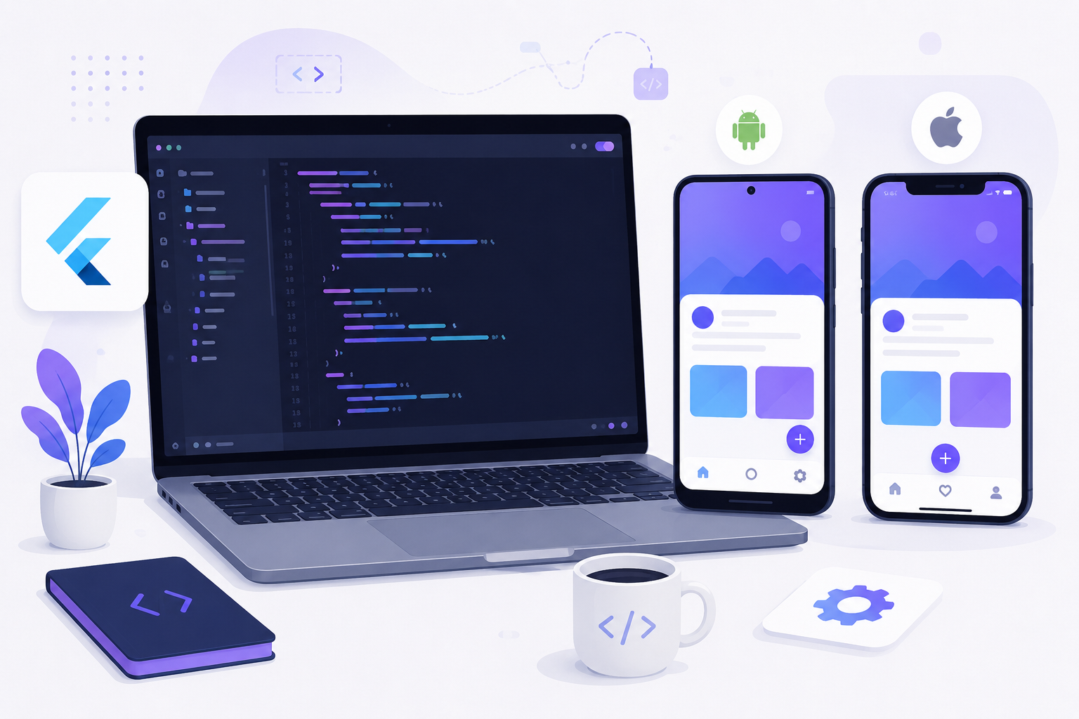Mobile app development — cross-platform Flutter and React Native builds in Varanasi