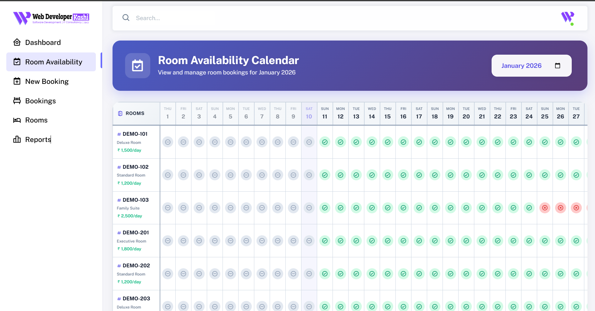 Guest House Booking Software
