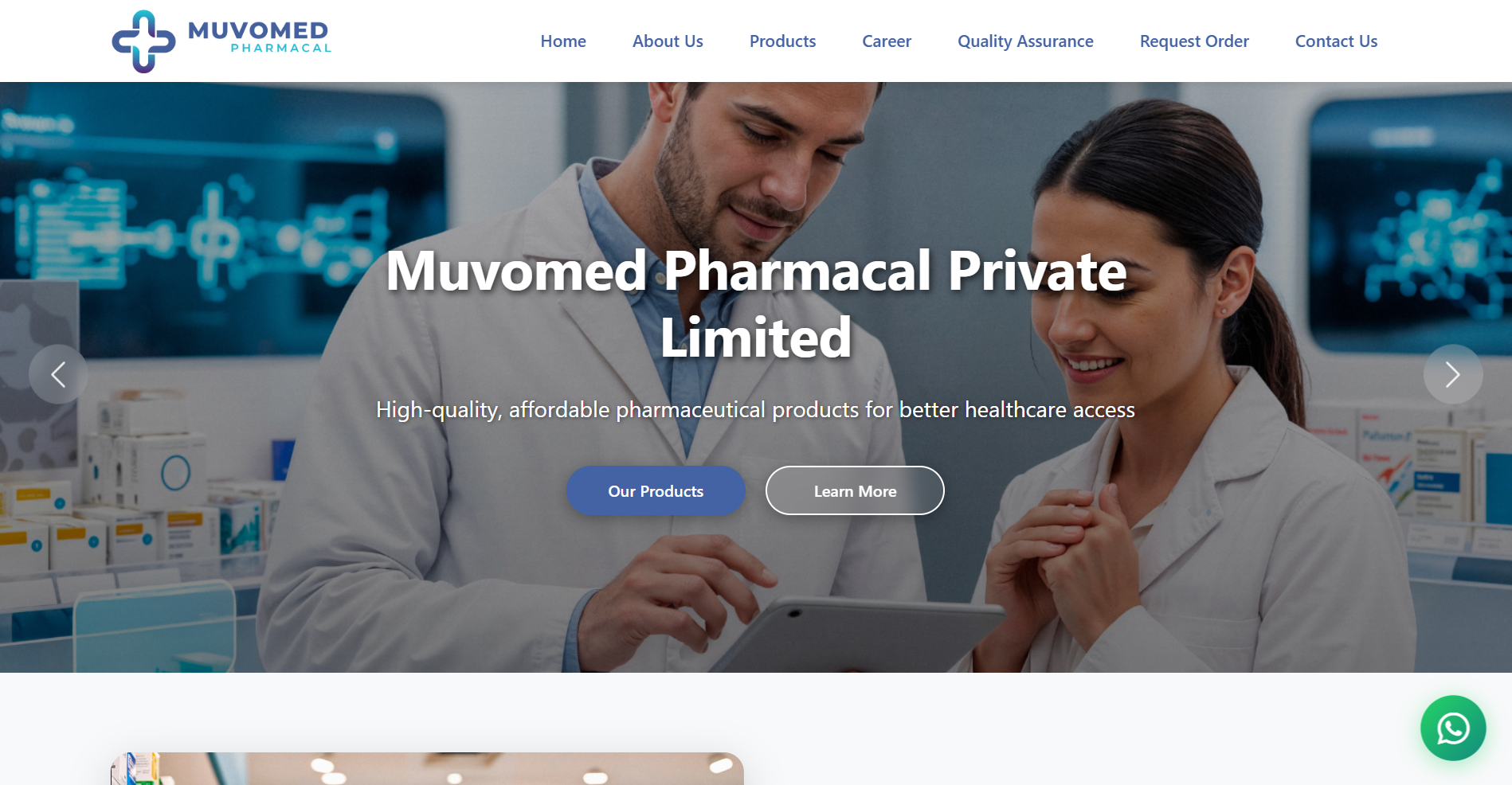 Muvomed Pharmacal - Pharmaceutical Company Website