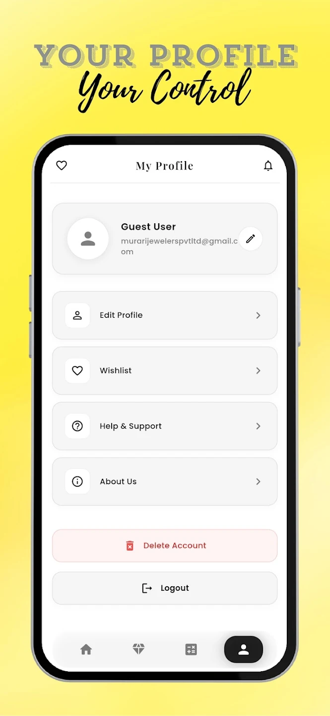 Shri Murari Jewellers app — Profile